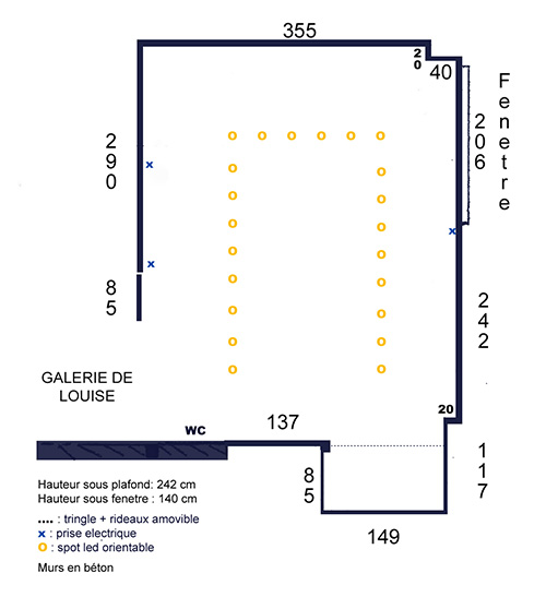 Plan de la Galerie de Louise
